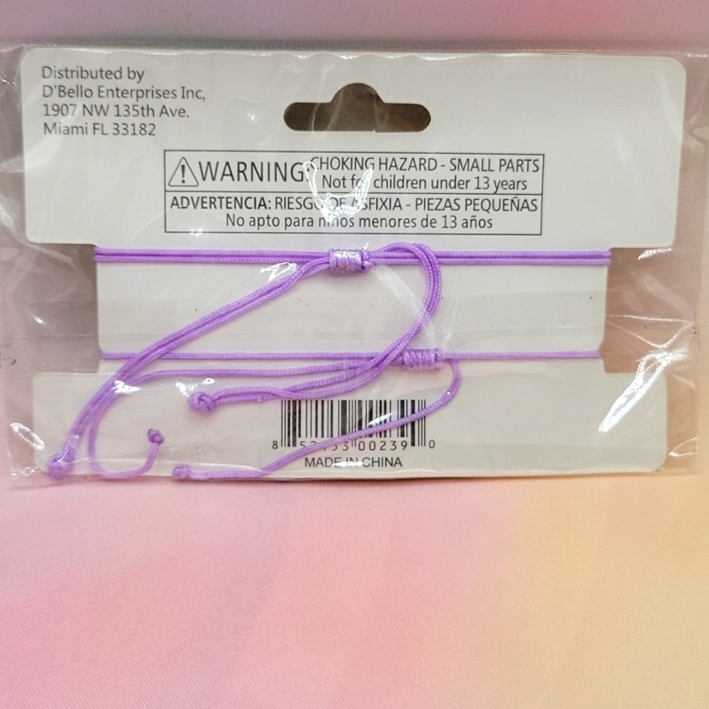 3/$14 D'Bello Two Adjustable Rope Bracelets - Picture 2 of 5